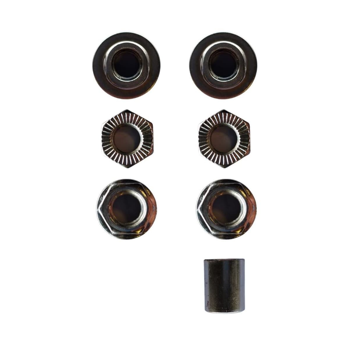 Eixo Traseiro Shengfu 185mm Aço Prata Grosso 3/8 ( 2 Unidades )