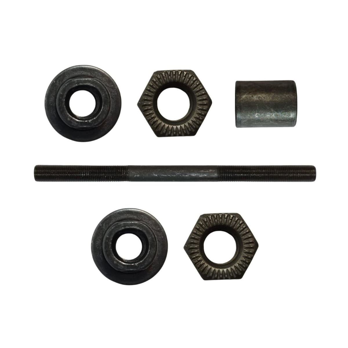Eixo Traseiro Importado 145mm Aço Preto Grosso 3/8