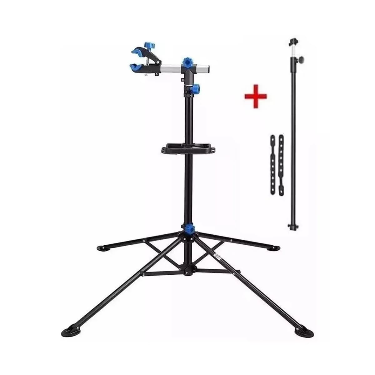 Suporte Cavalete Manutenção Bike Tripe Garra7 + Barra Top Móvel