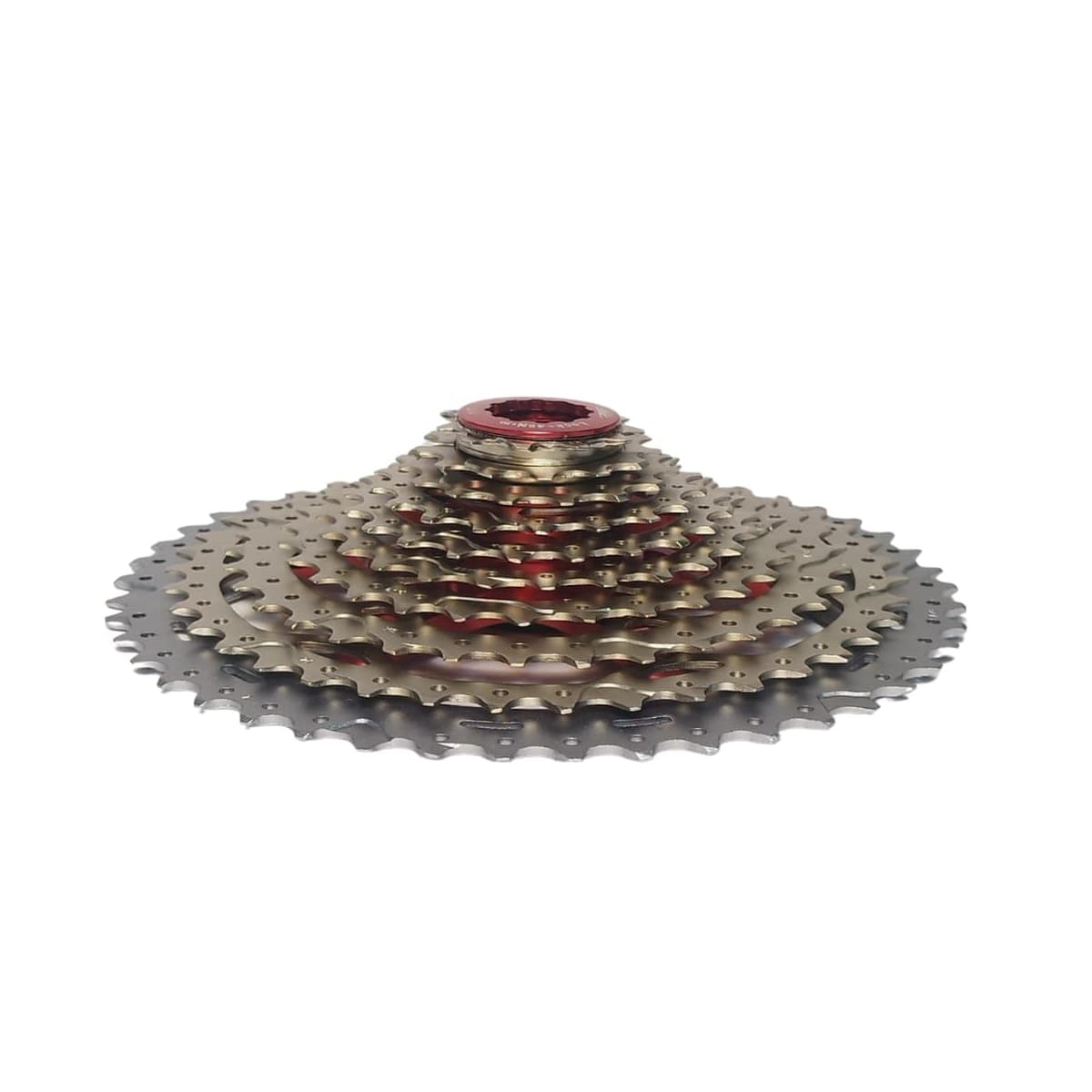 Cassete 10 Velocidades Sunrace MX3 Index Cromado com Aranha Vermelha 11/46D