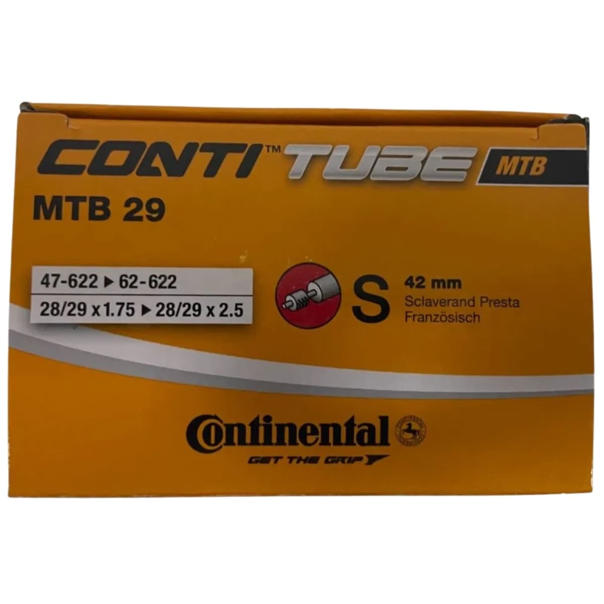 Câmara Aro 29 Continental Válvula Presta 42mm 1.75/2.125