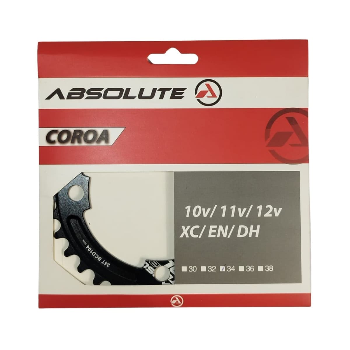 Coroa Single Absolute 34 Dentes Alumínio BCD 104