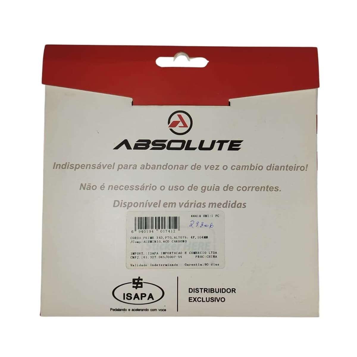 Coroa Single Absolute 34 Dentes Alumínio BCD 104