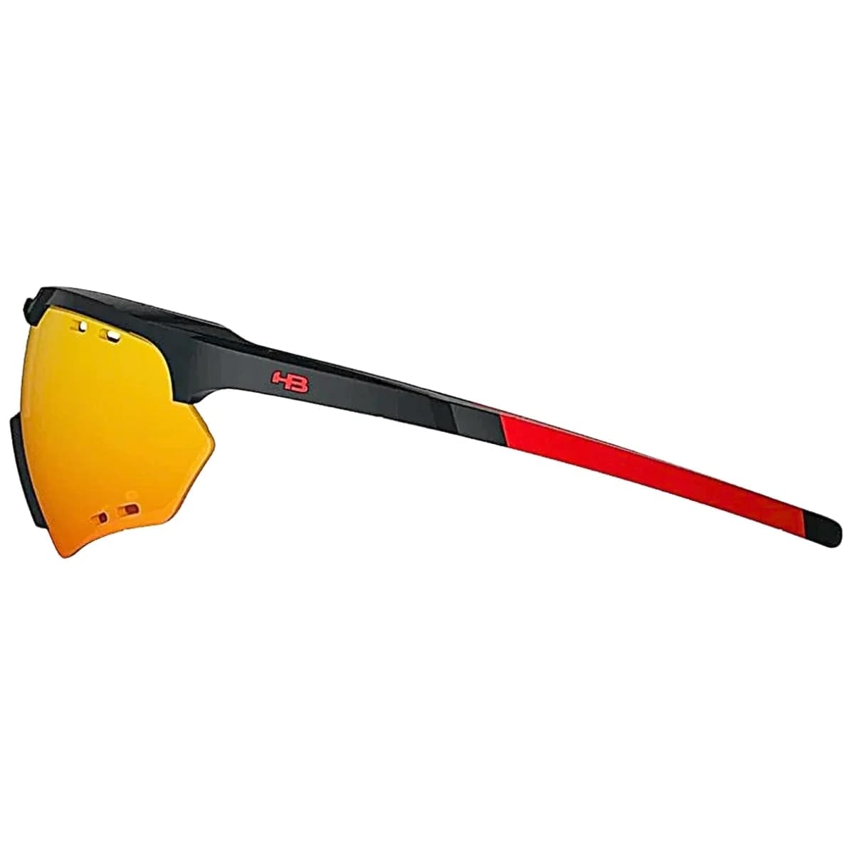 Oculos Ciclismo HB Shield Compac M Gloss Black Multi Red