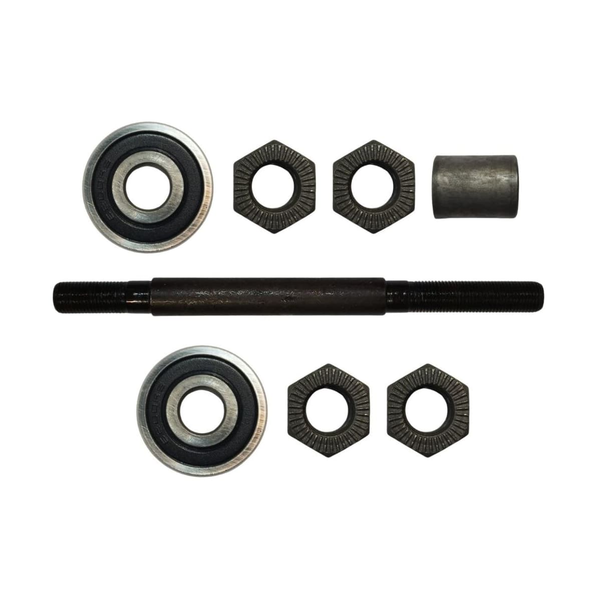Eixo Traseiro Furado Importado 145mm Aço Preto Grosso 3/8