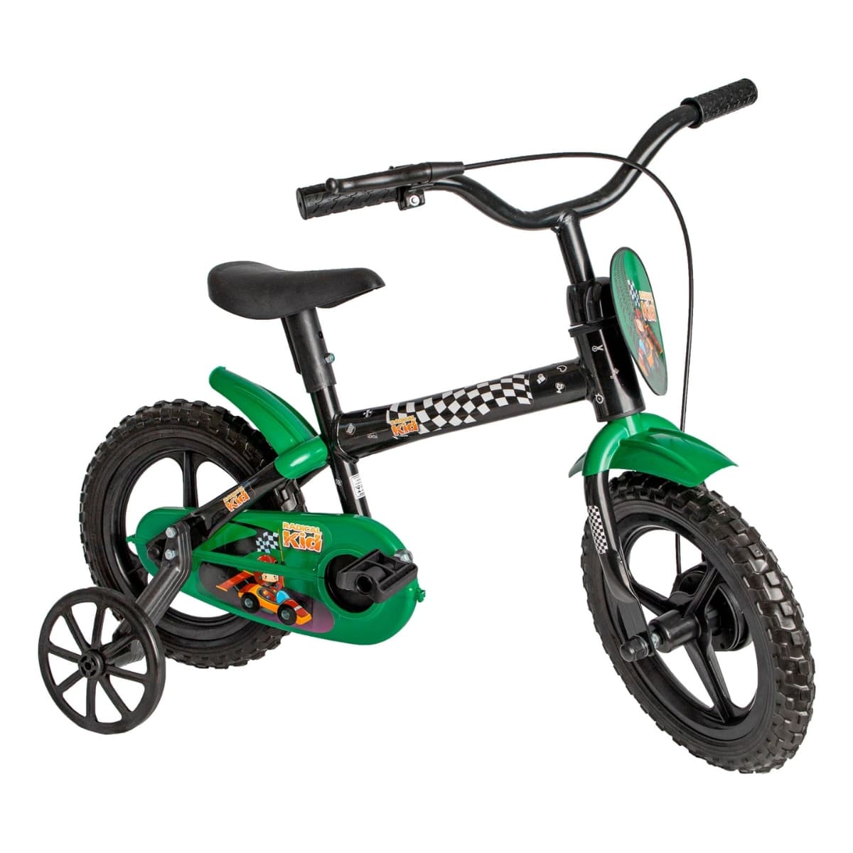 Bicicleta Aro 12 Styll Radical Kid Preto Verde