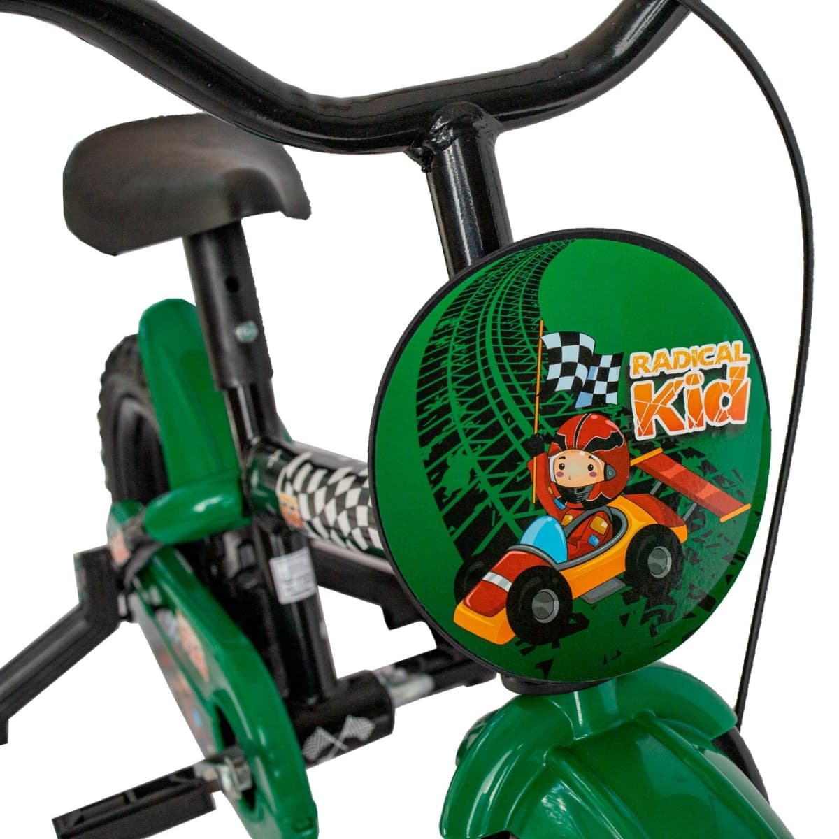 Bicicleta Aro 12 Styll Radical Kid Preto Verde