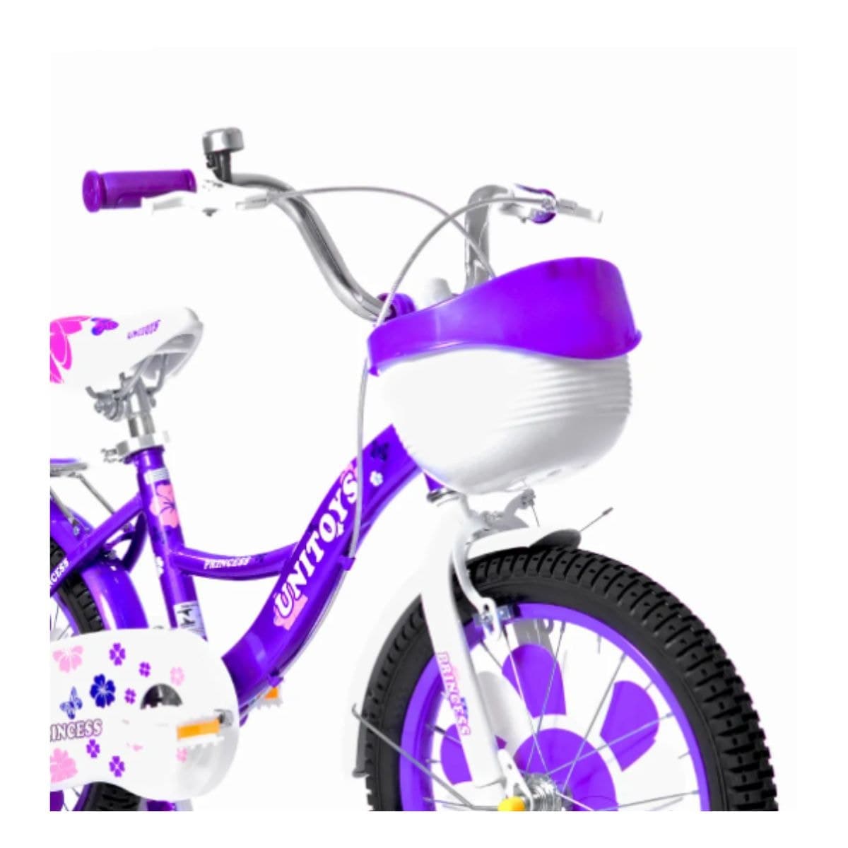Bicicleta Aro 16 Unitoys Princess Roxo