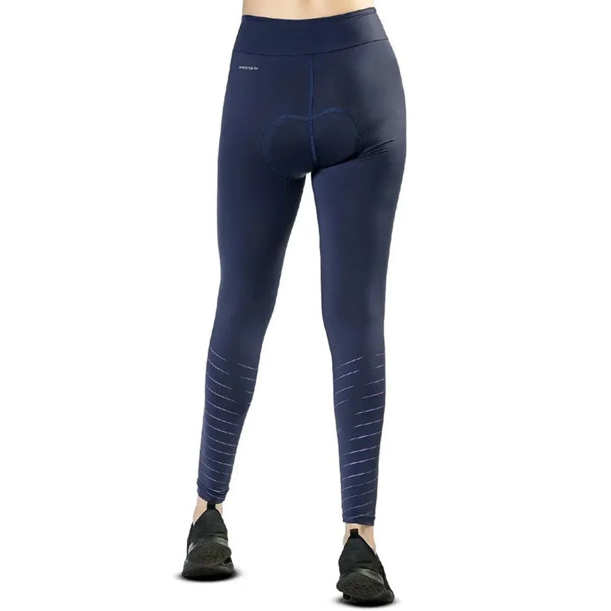 Calça Ciclismo Feminina Elite Azul Marinho Roxo