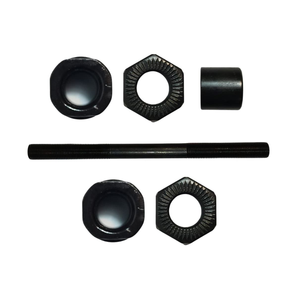 Eixo Traseiro Furado Shimano 140mm Aço Preto Grosso 3/8