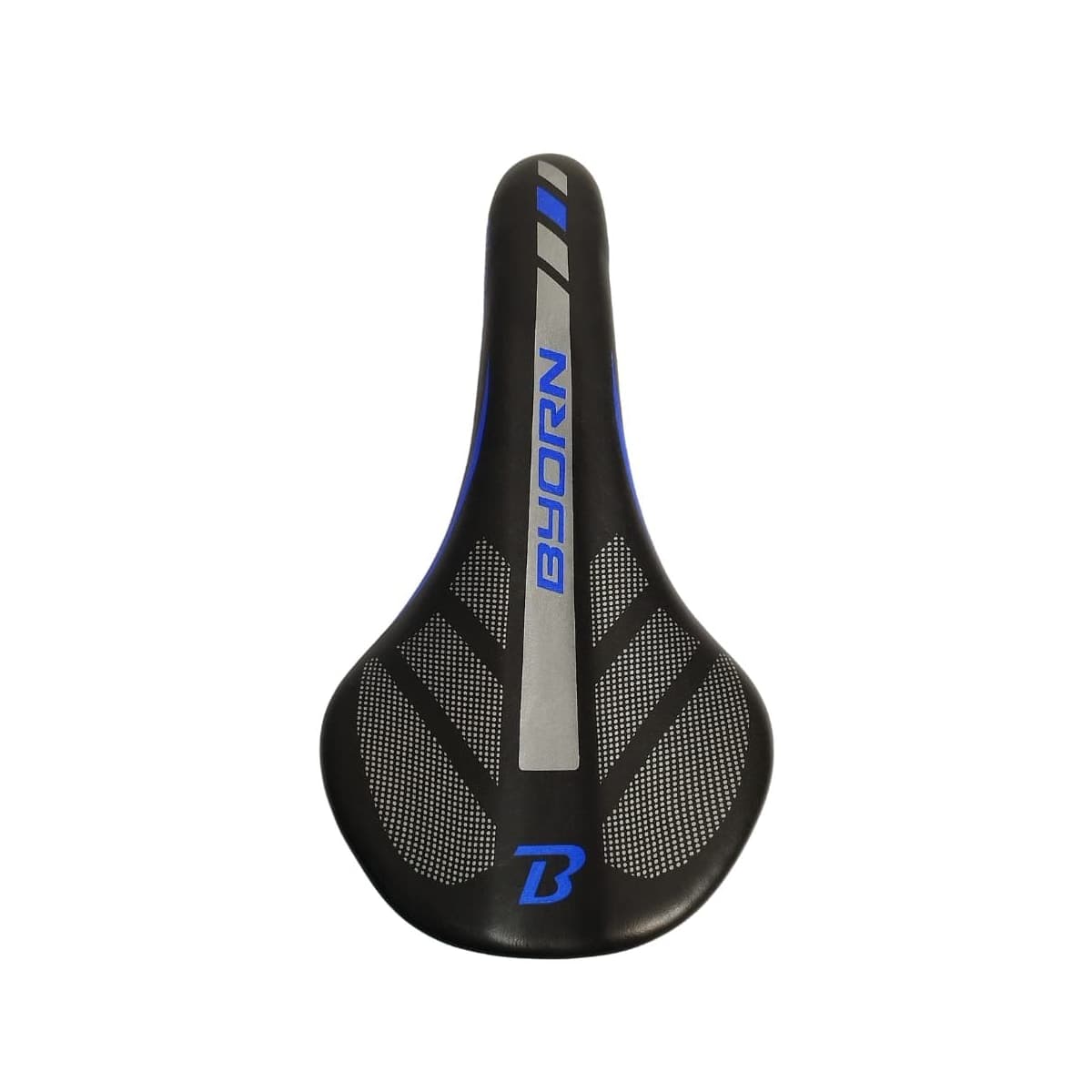 Selim MTB Byorn LE-026 Preto e Azul Com Manopla