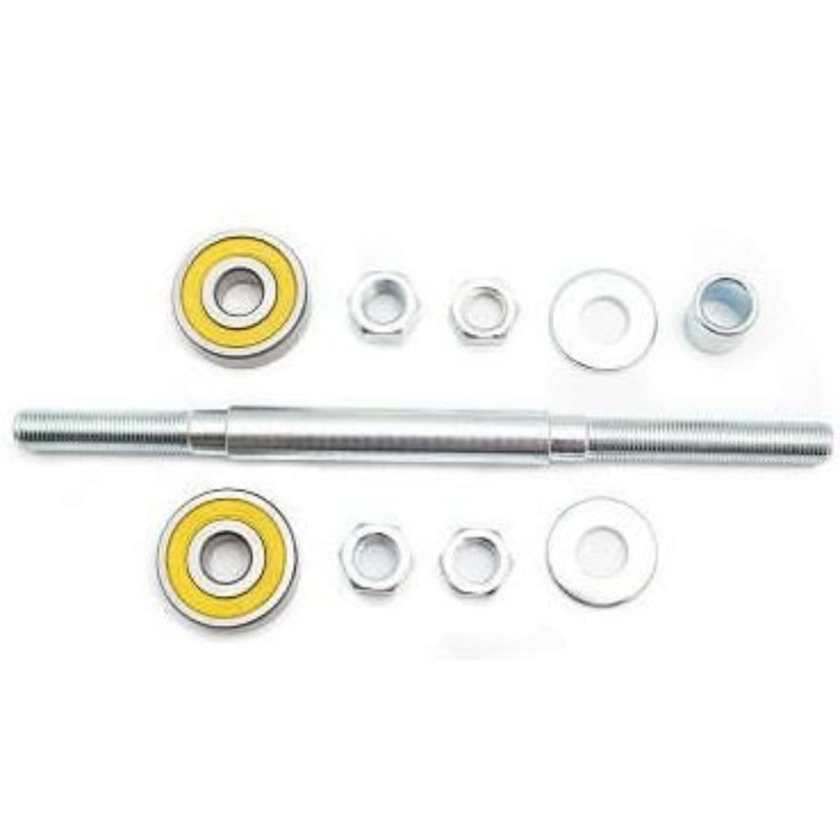 Eixo Traseiro NEK 185mm Aço Zincado Grosso 3/8 Rolamento