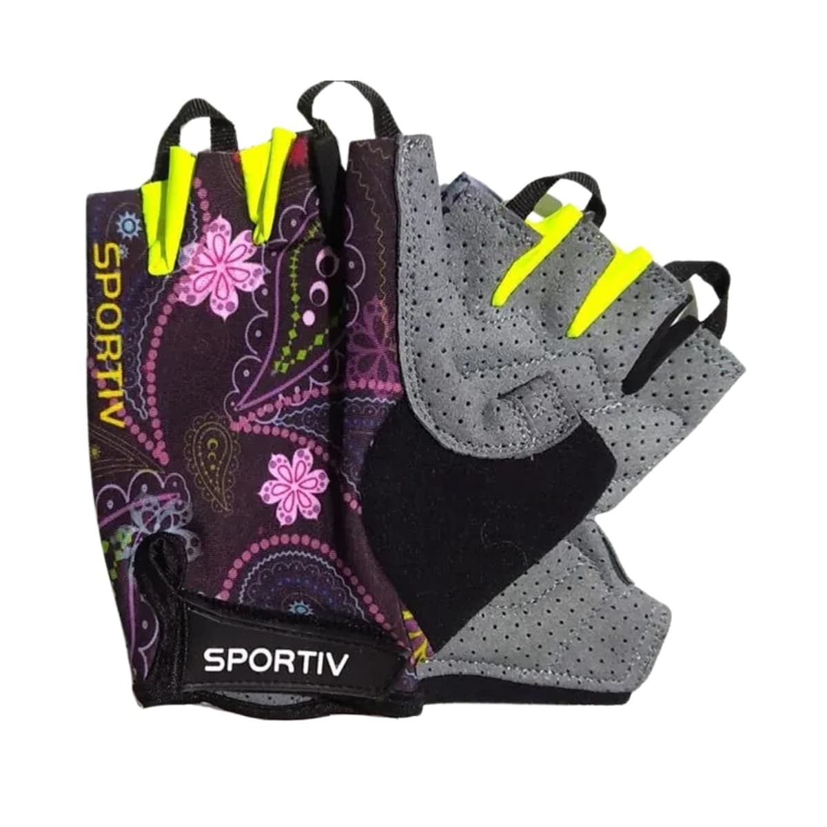 Luva Ciclismo Sportiv Estampada Dedo Curto