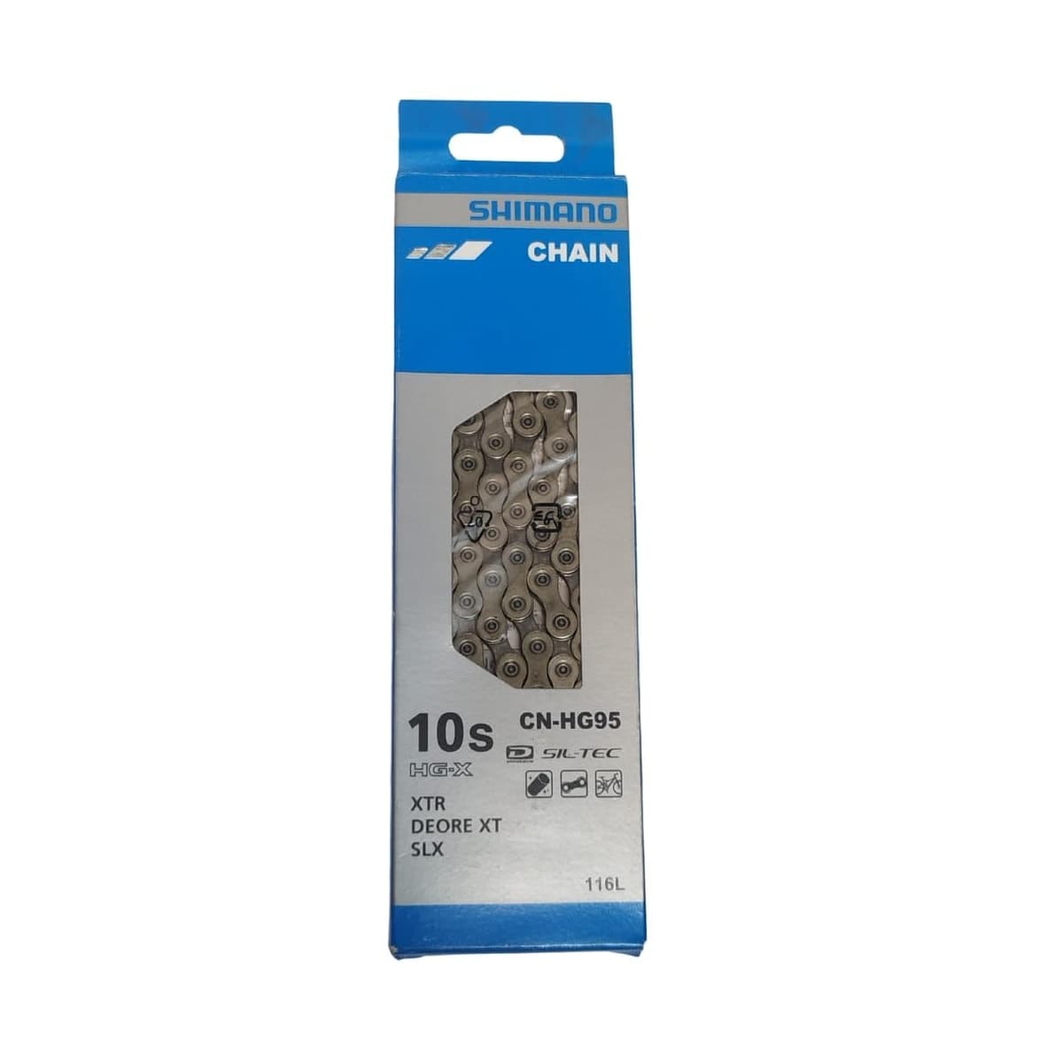 Corrente Fina Shimano CN-HG95 12x33 116 Elos Prata Index 10V
