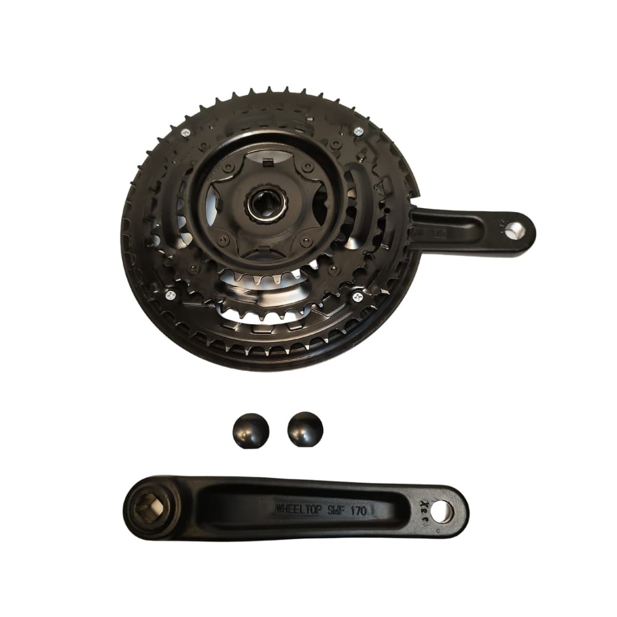Pedivela Alumínio Triplo Logan 28/38/48D Preto 170mm Ponta Quadrada Com Protetor
