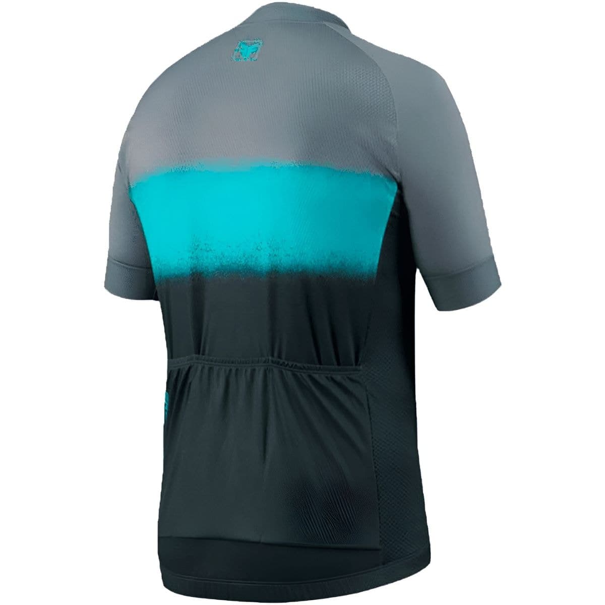 Camiseta Ciclismo Masculina Free Force Sport Cinza Azul Fluor
