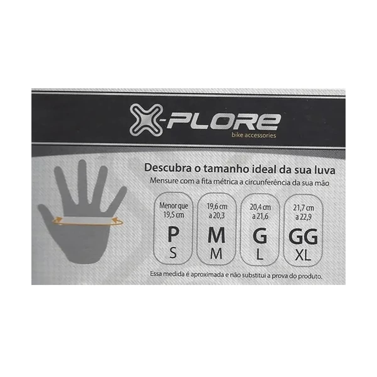 Luva De Ciclismo Meio Dedo Supergrip X-plore Preto