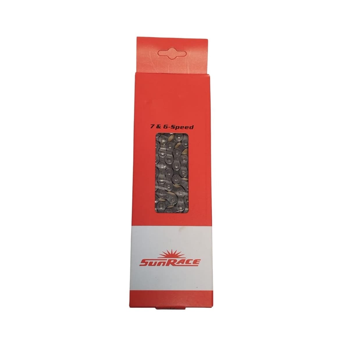 Corrente Fina Sunrace CNM54 116 Elos Prata Index 6/7V