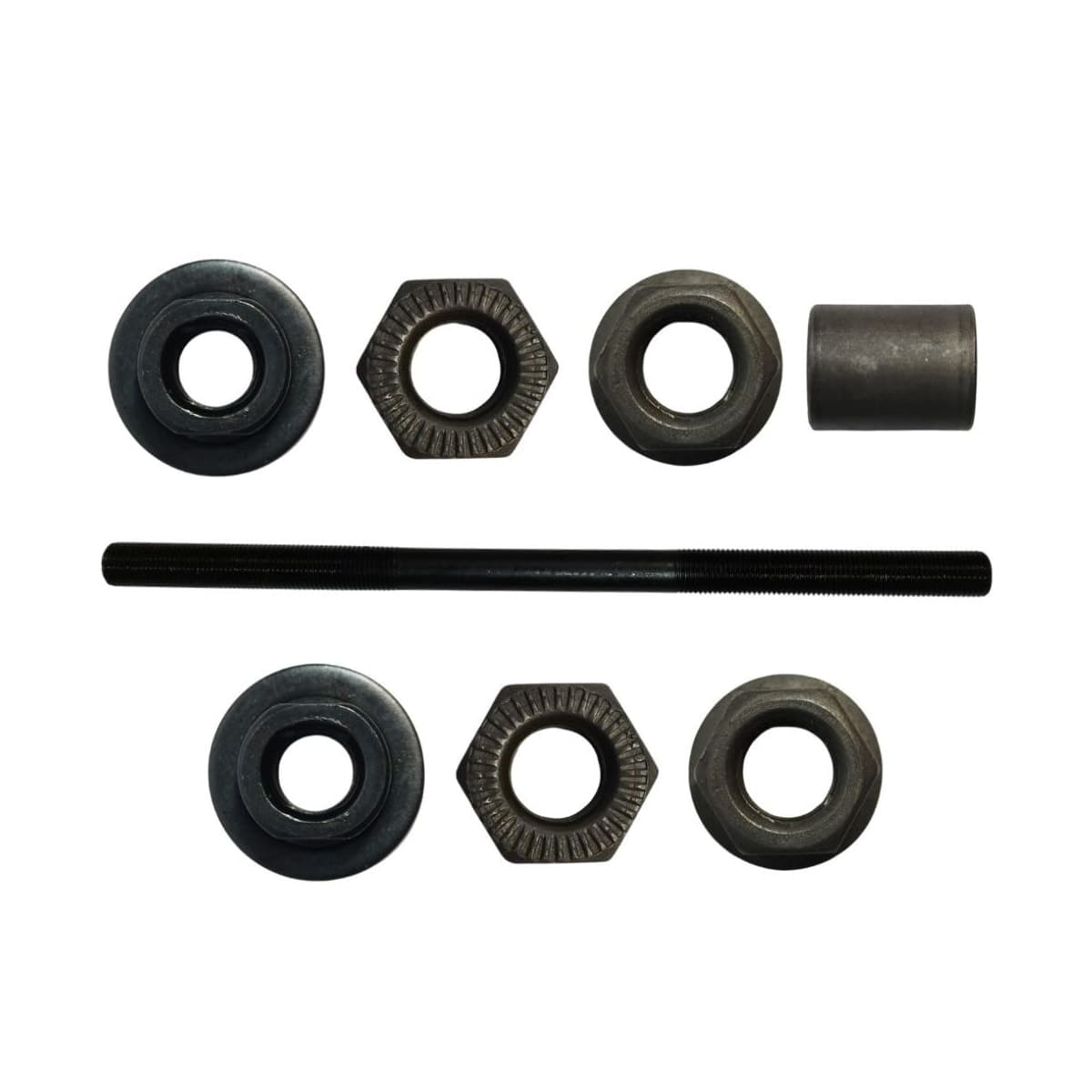 Eixo Traseiro Paco 180mm Aço Preto Grosso 3/8