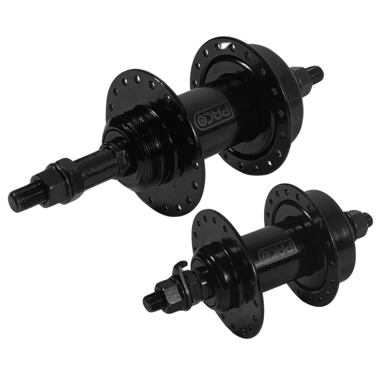 Cubo Aço Paco Rosca 36 Furos Preto Com Porca