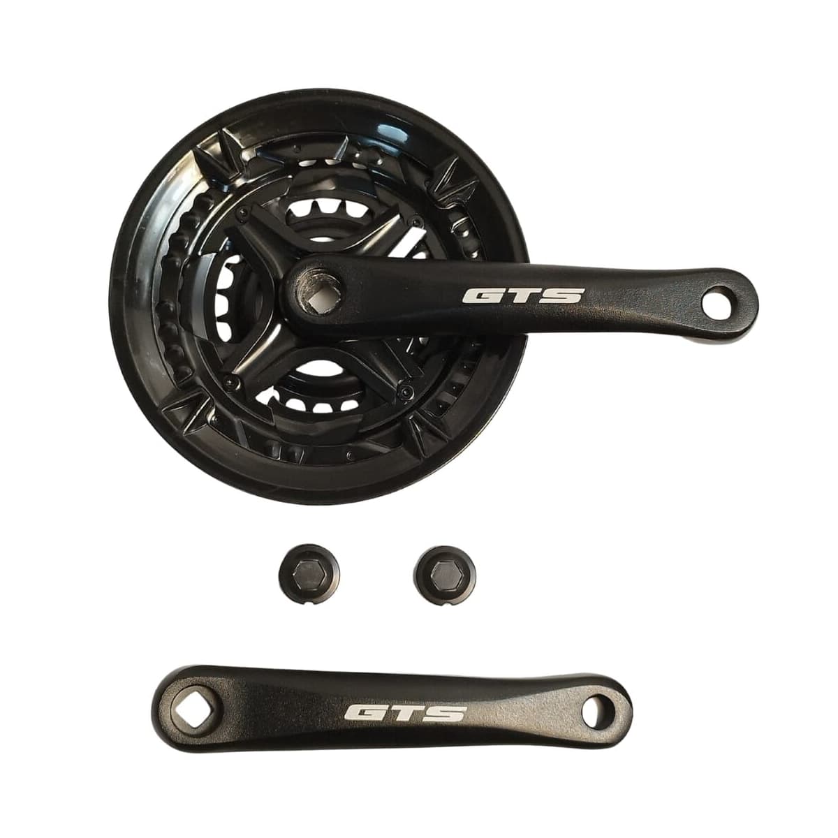 Pedivela Alumínio Triplo GTS 24/34/42D Reduzido Preto 170mm Ponta Quadrada Com Protetor 9V