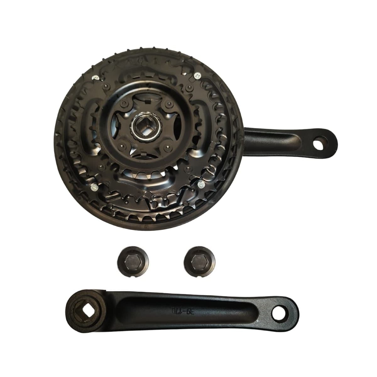 Pedivela Alumínio Triplo GTS 24/34/42D Reduzido Preto 170mm Ponta Quadrada Com Protetor 9V