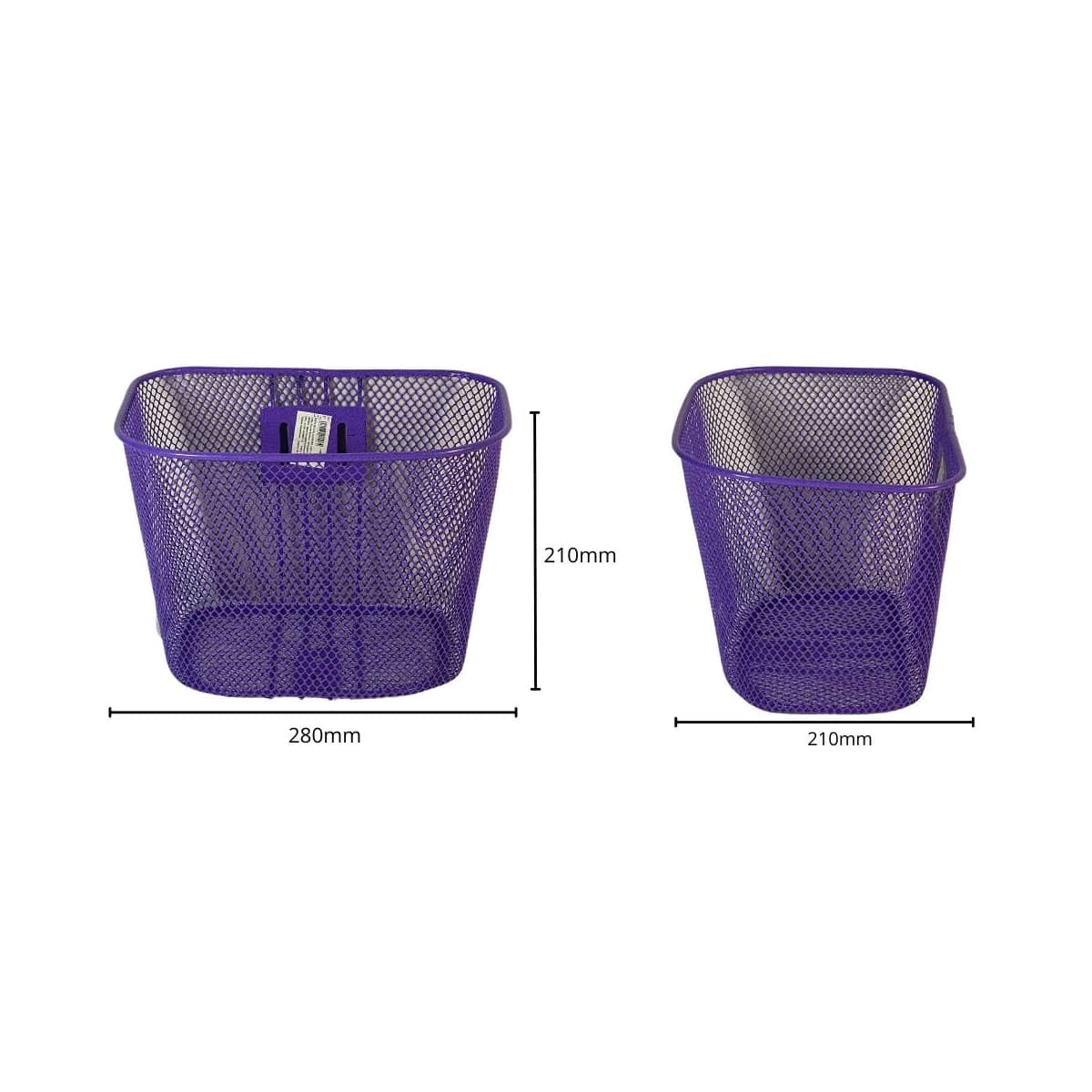 Cesta de Bicicleta Oval Aro 20 Importado Aço Roxo