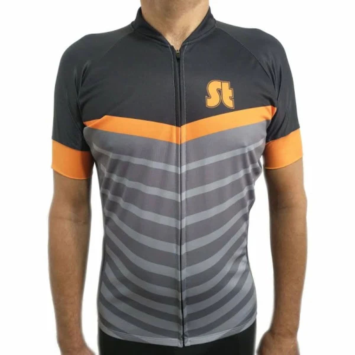 Camiseta Masculina Stroll Cinza Preto