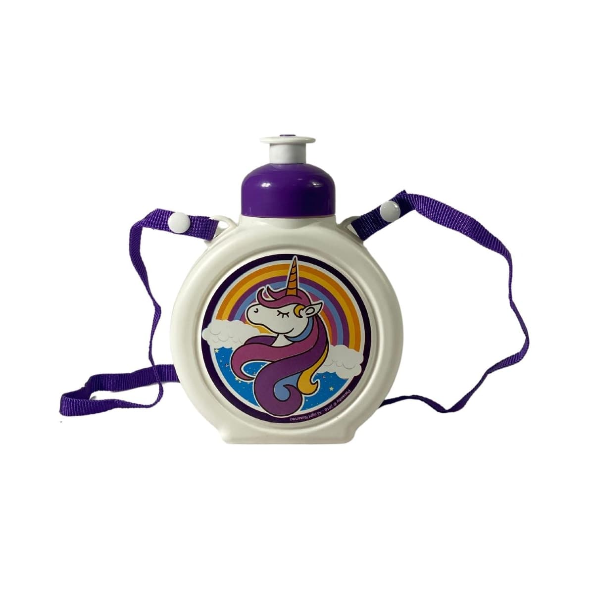 Garrafa Caramanhola Kids 430ML BKZ Branco Unicornio