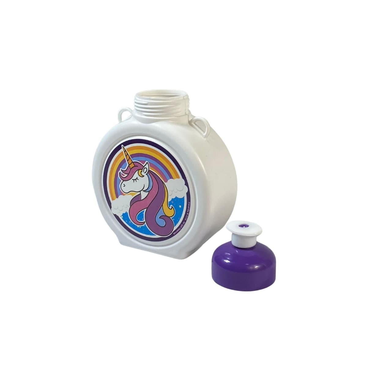 Garrafa Caramanhola Kids 430ML BKZ Branco Unicornio