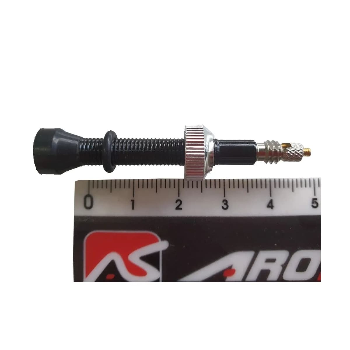 Par De Válvulas Bico Tubeless Presta Alumínio 44mm Preto