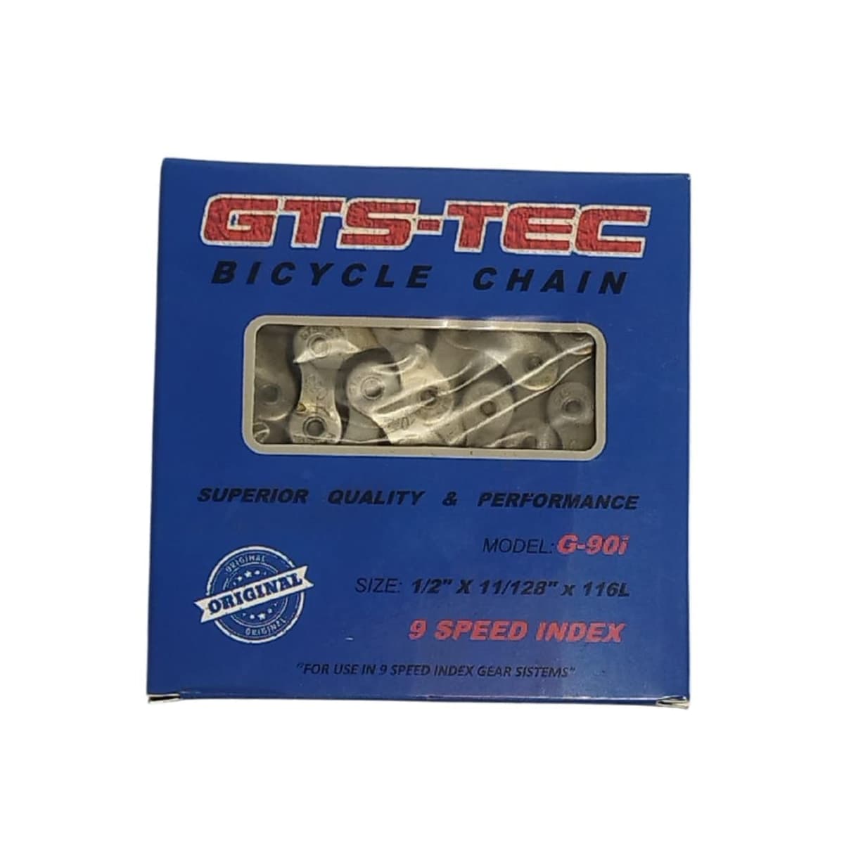 Corrente Fina GTS G90i 1/2x3,32 116 Elos Preto Index 9V