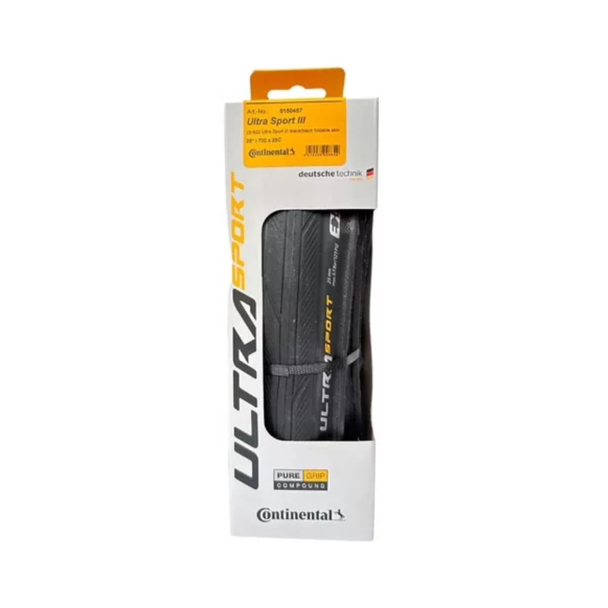 Pneu 700x25 Continental Ultra Sport III Preto/dobravel