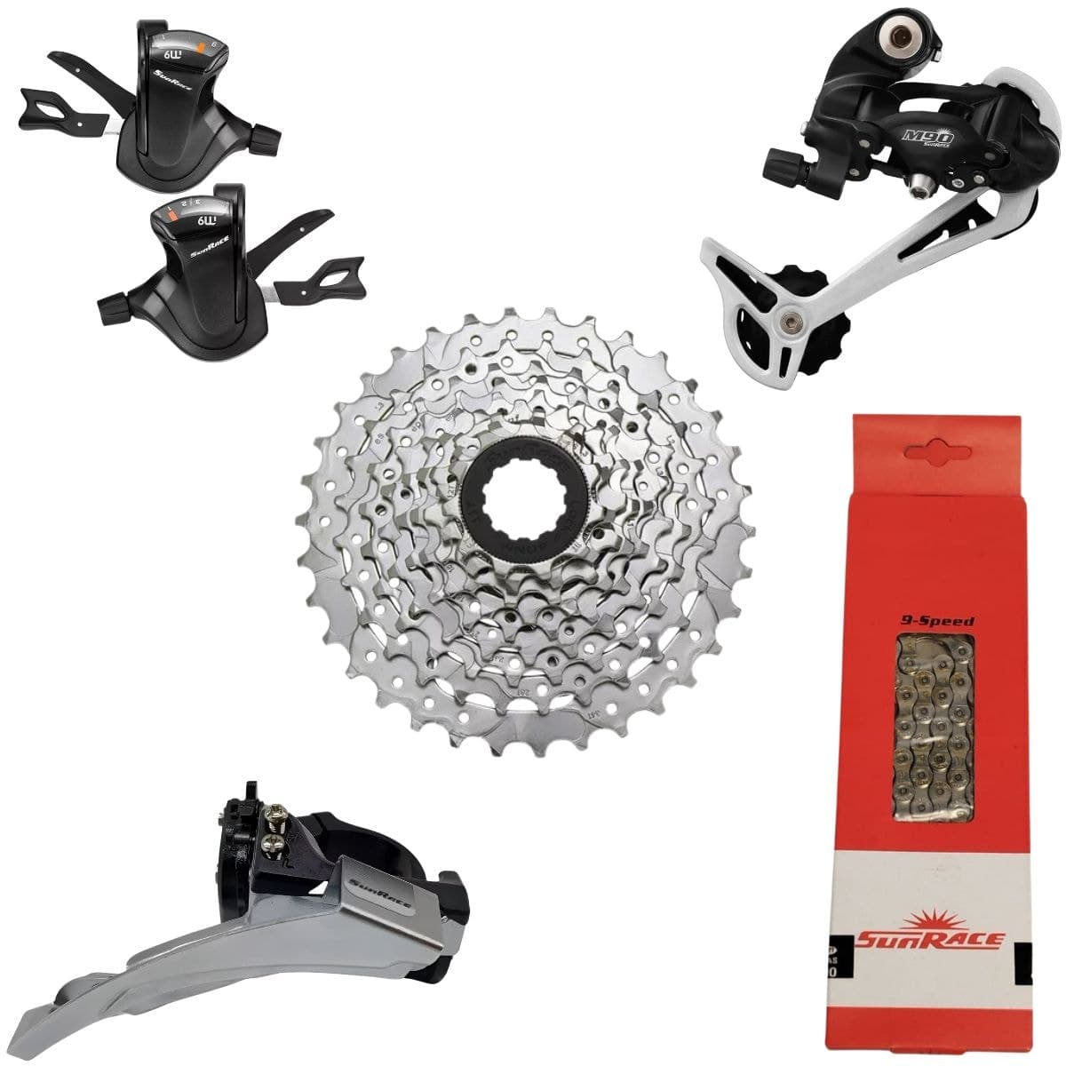 Kit Transmissão Sunrace 27 Velocidades