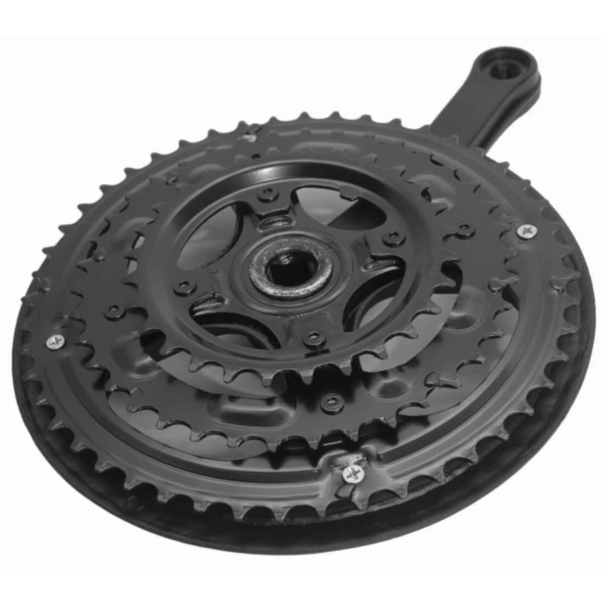 Pedivela Aço Triplo Inviktus 24/34/42D Preto 170mm Protetor