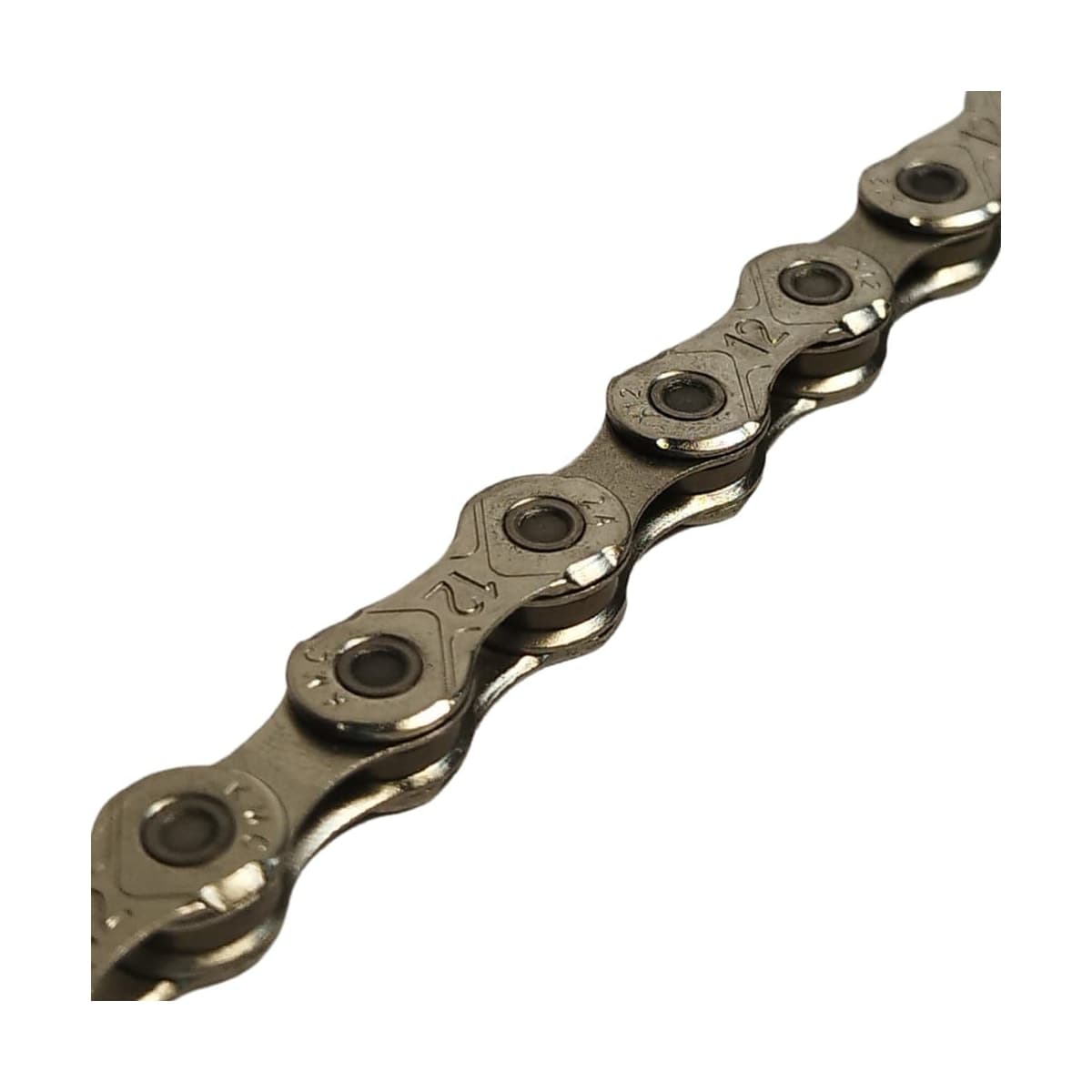 Corrente Fina KMC X12 1/2x11/128 126 Elos Prata Index 12V