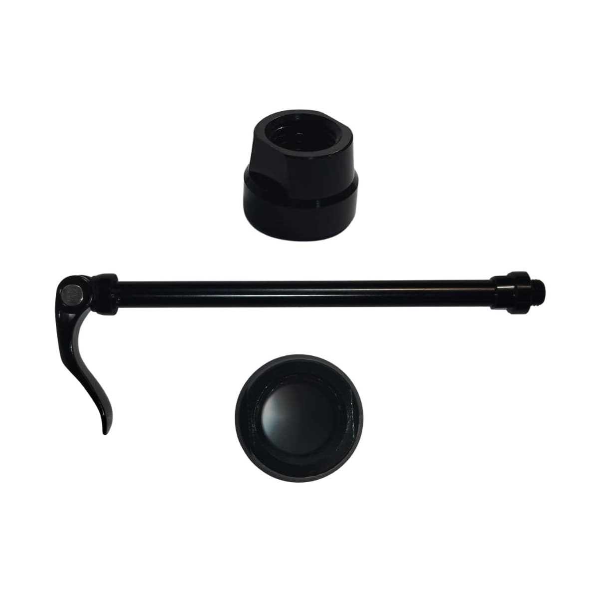 Eixo Passante Traseiro Kapa 190mm Alumínio Preto Grosso 12mm