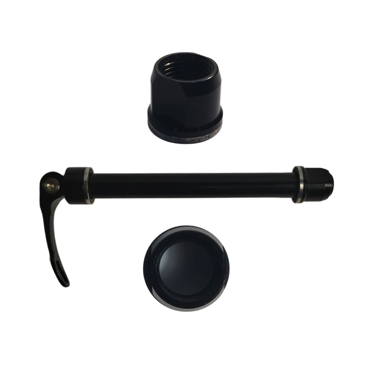 Eixo Passante Dianteiro Kapa 150mm Alumínio Preto Grosso 15mm