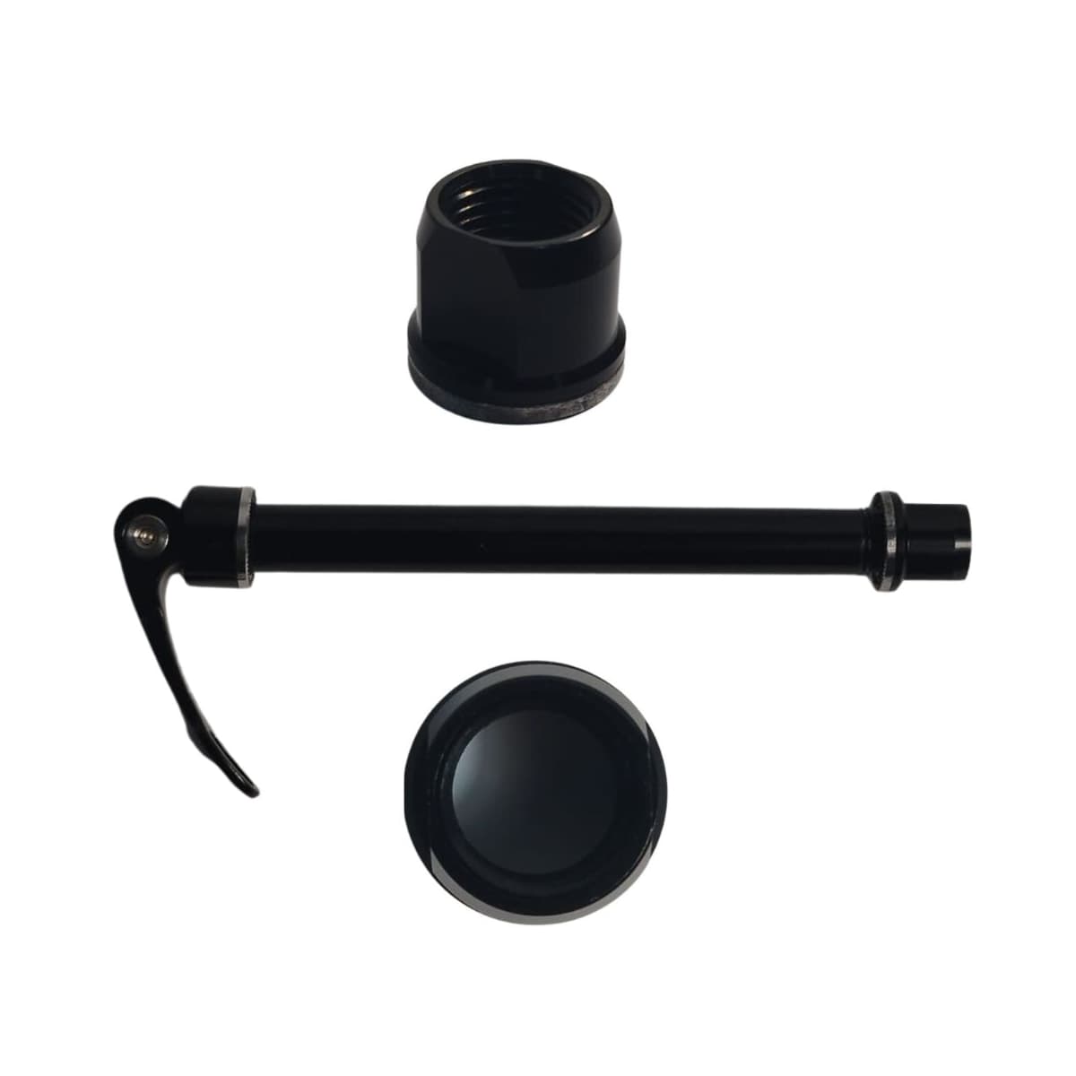 Eixo Passante Dianteiro Kapa 145/160mm Alumínio Preto Grosso 15mm