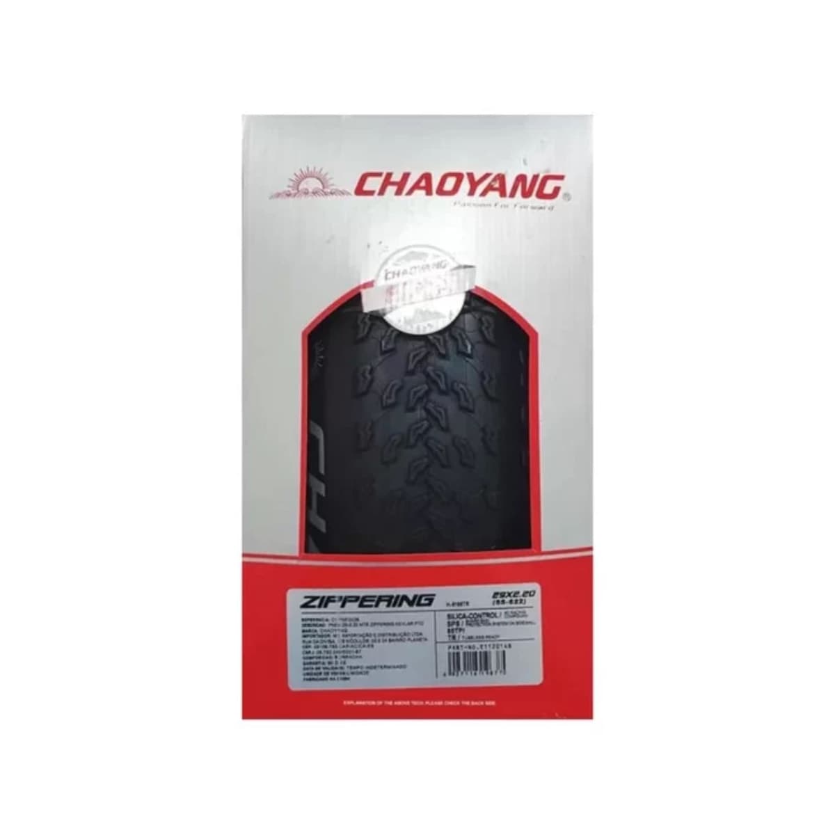 Pneu 29x2.20 Chao Yang H-5166 Preto Zippering Silica/Sps Tubeless 60 TPI