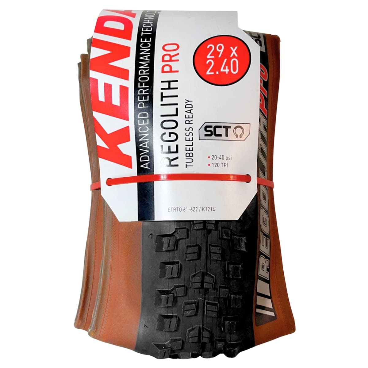 Pneu 29x2.40 Kenda Regolith SCT K1214 Kevlar Fx-Marrom