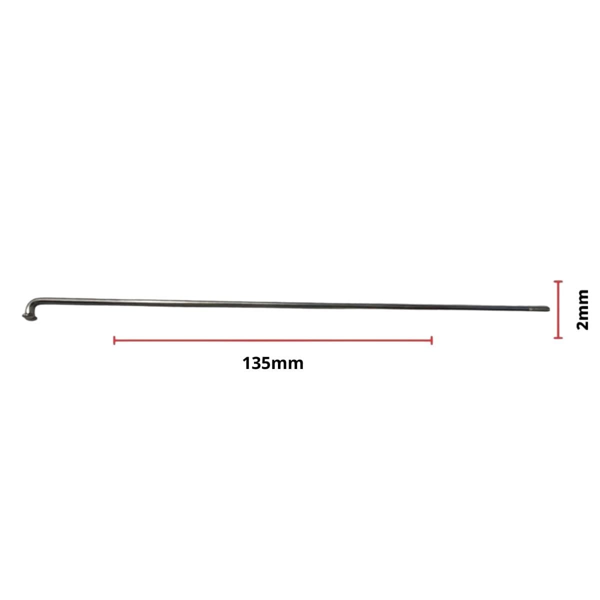 Raio Fino 135x2.00mm Aço Importado Comum Zincado Groza
