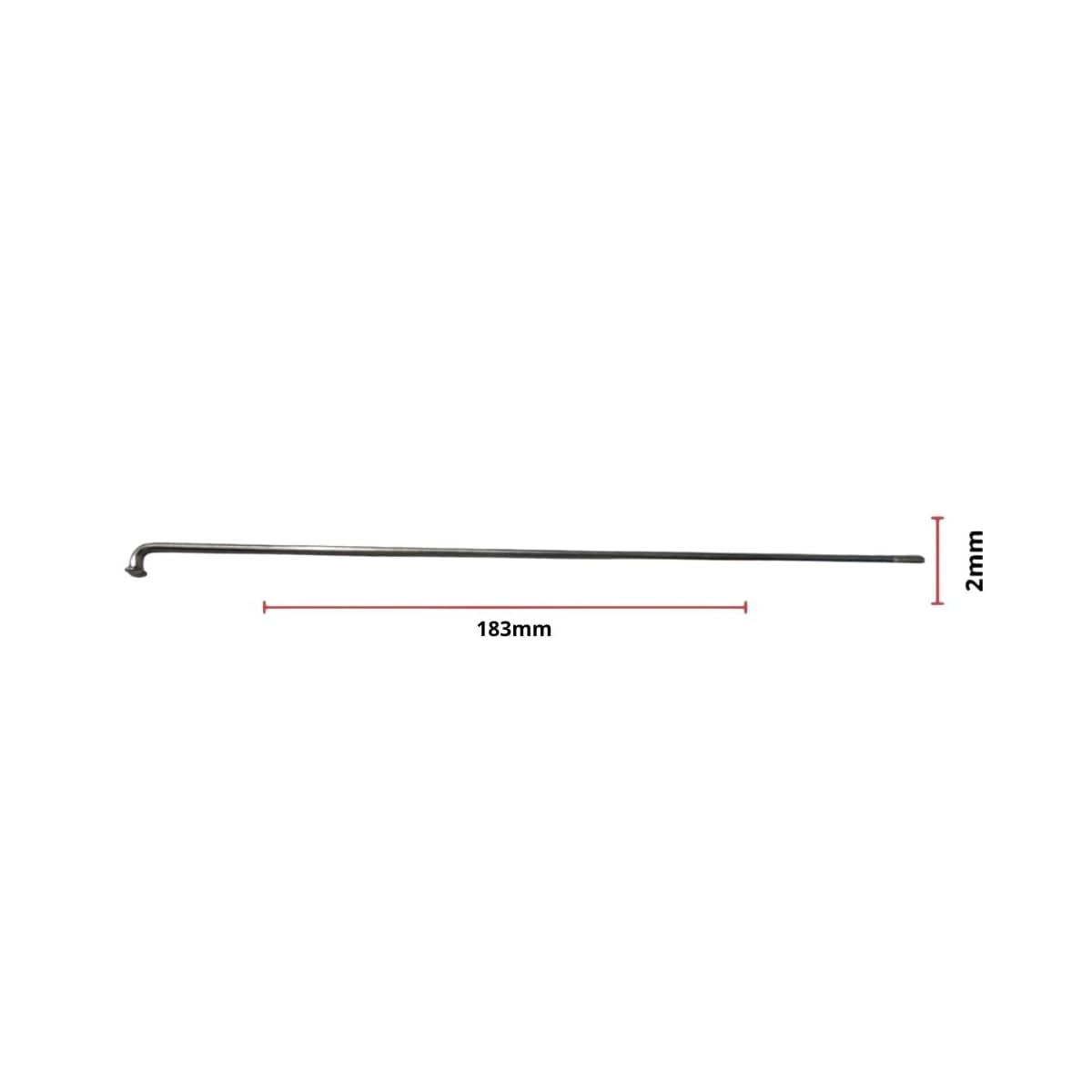 Raio Fino 183x2,00mm Aço Importado Comum Zincado Groza