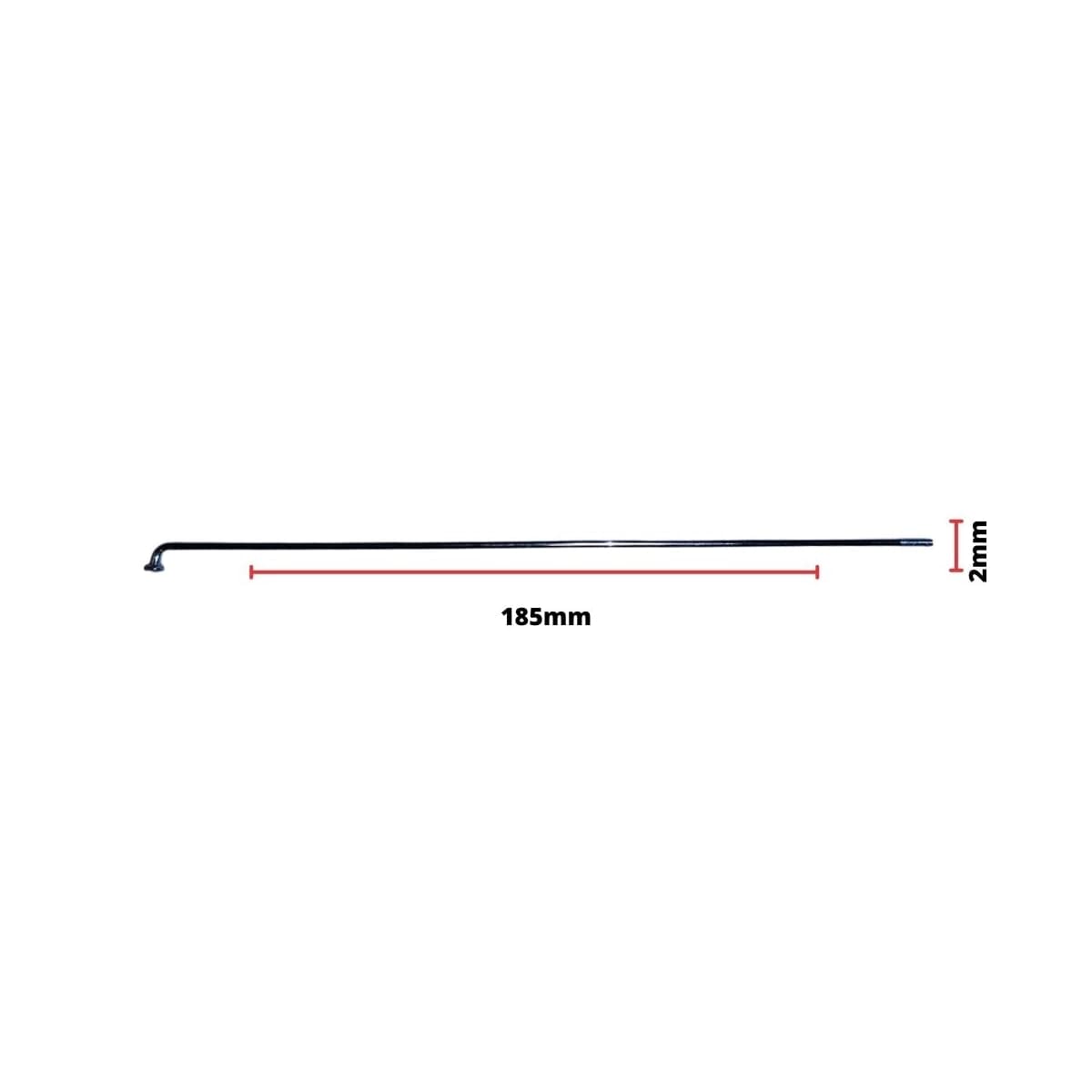 Raio Fino 185x2,00mm Aço Importado Comum Zincado Groza