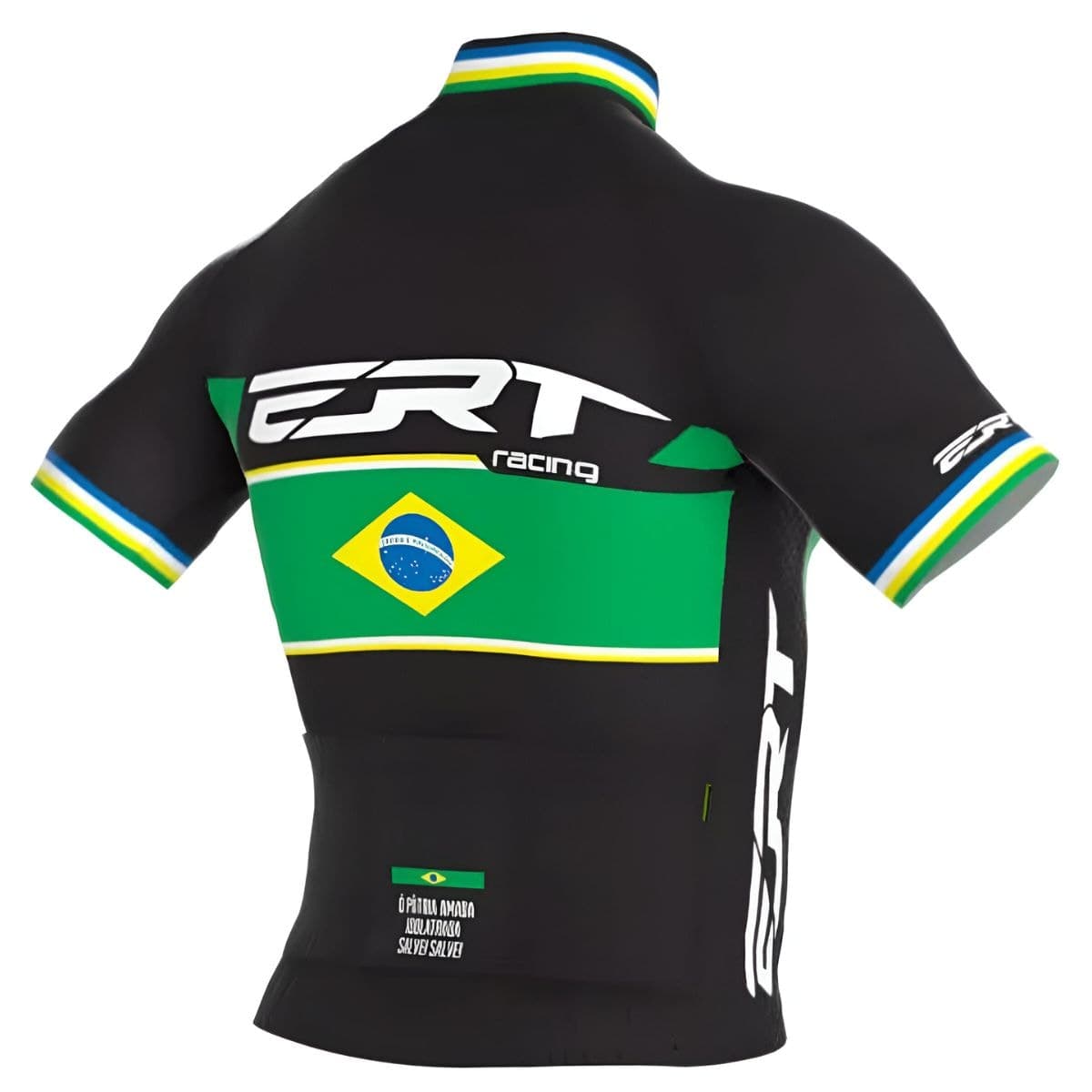 Camiseta Ciclismo Ert Racing Campeão Brasil Preto
