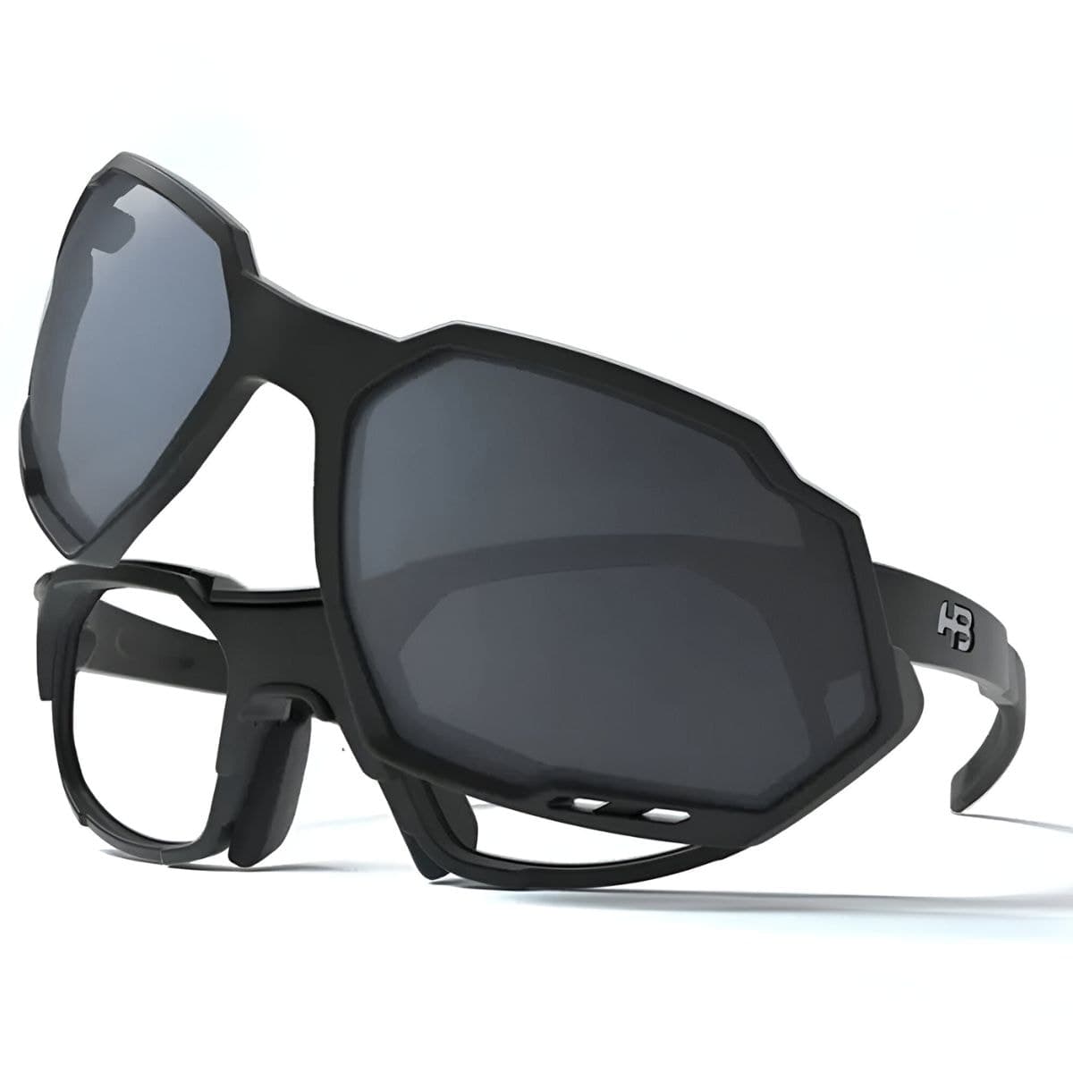 Óculos Ciclismo HB Rush Preto Cinza
