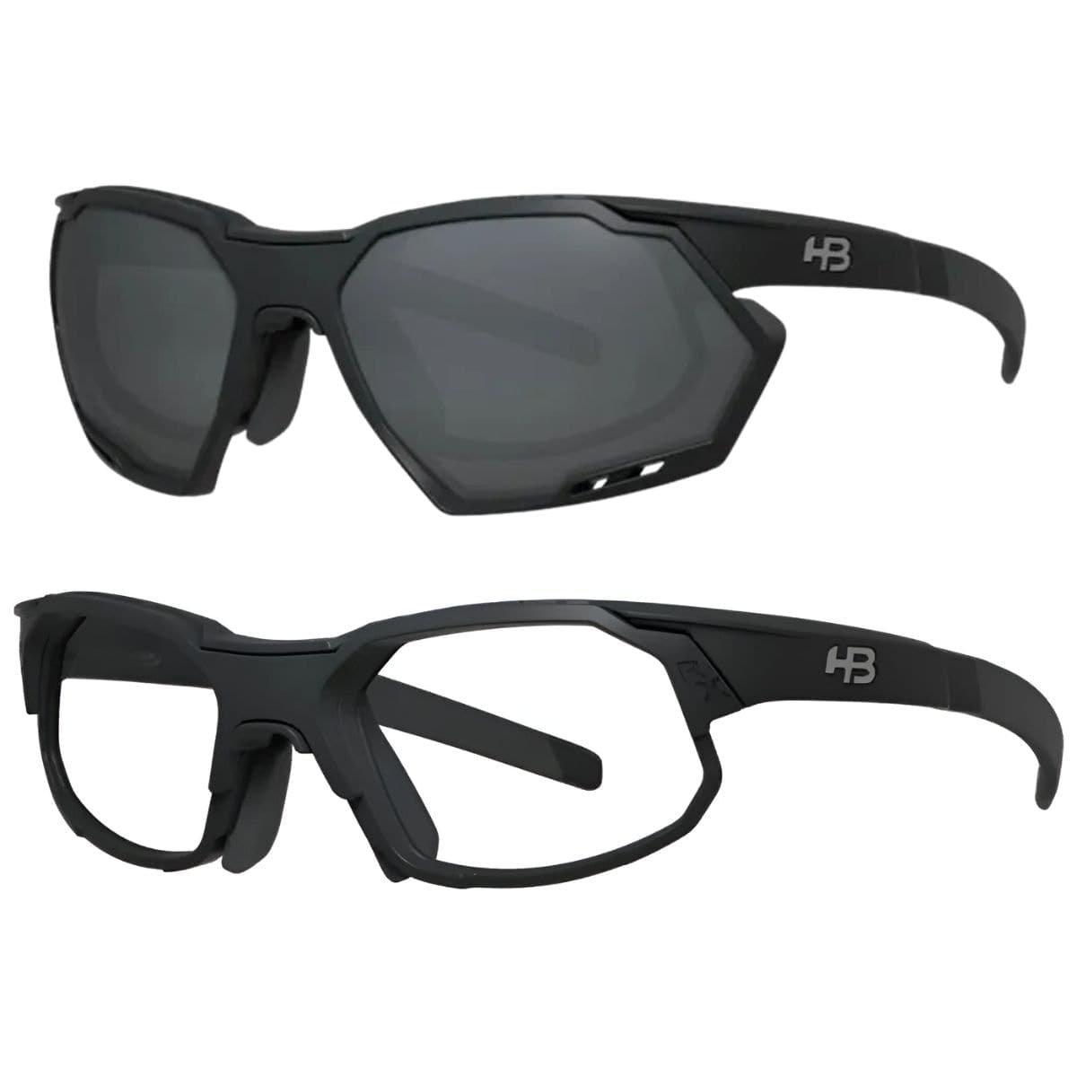 Óculos Ciclismo HB Rush Preto Cinza
