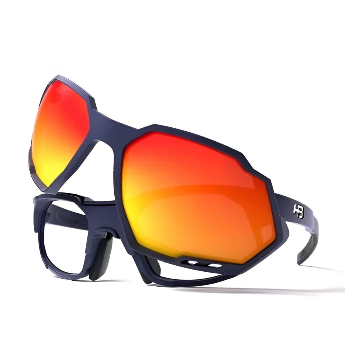 Óculos Ciclismo HB Rush Preto Vermelho