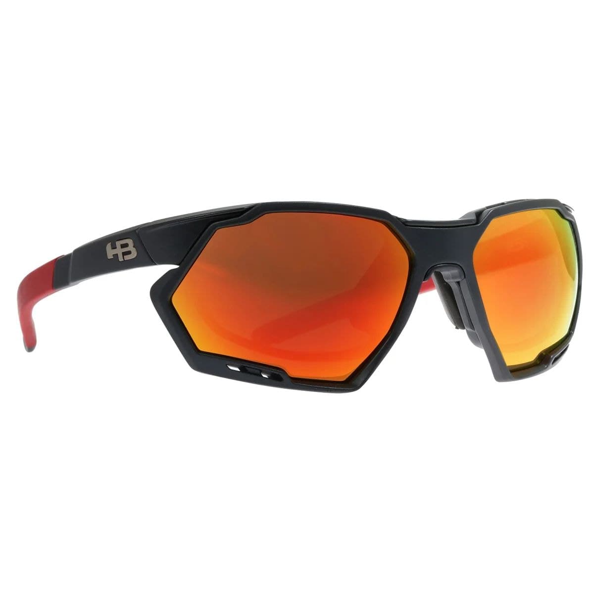Óculos Ciclismo HB Rush Preto Vermelho