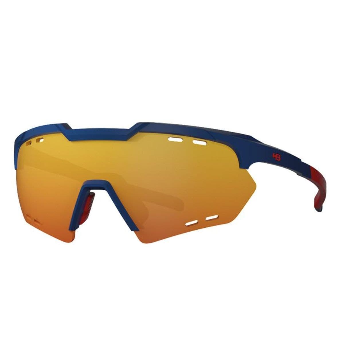 Óculos Ciclismo HB Shield Compact R Preto Vermelho Proteção UV
